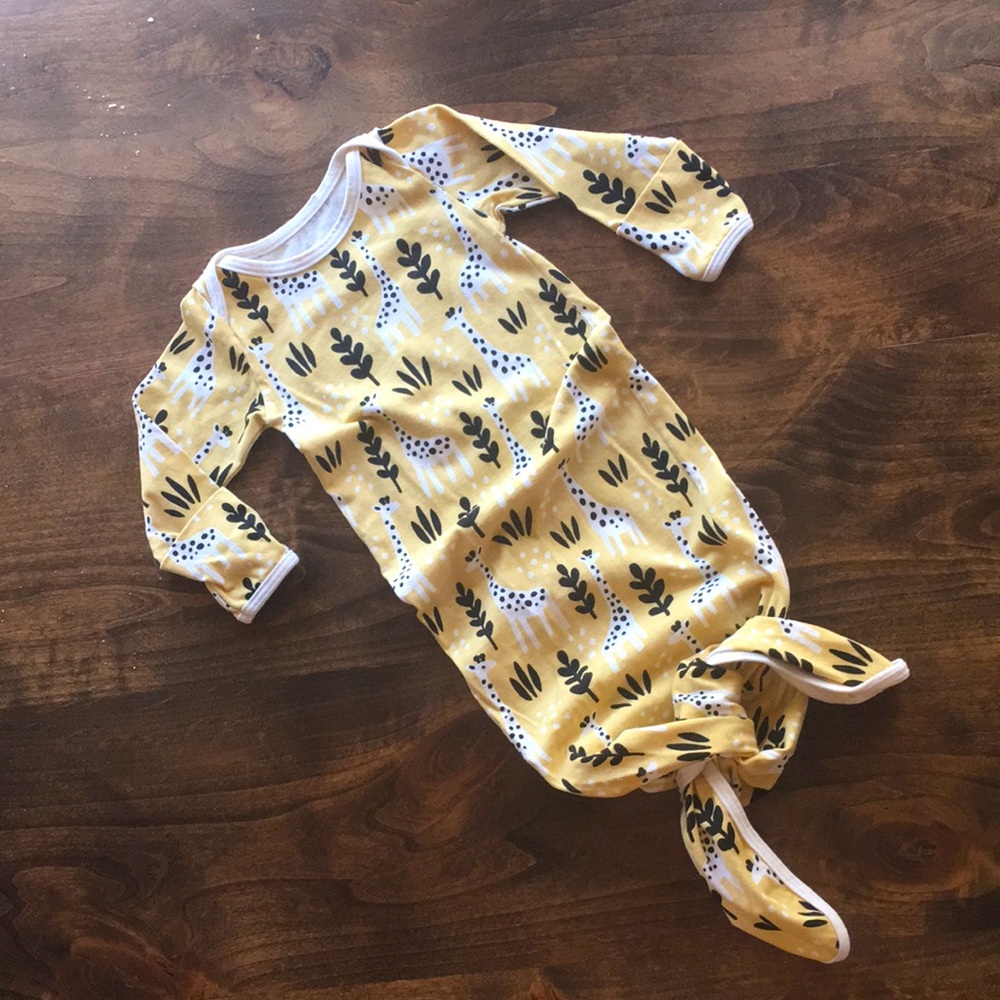 Organic cotton baby gown